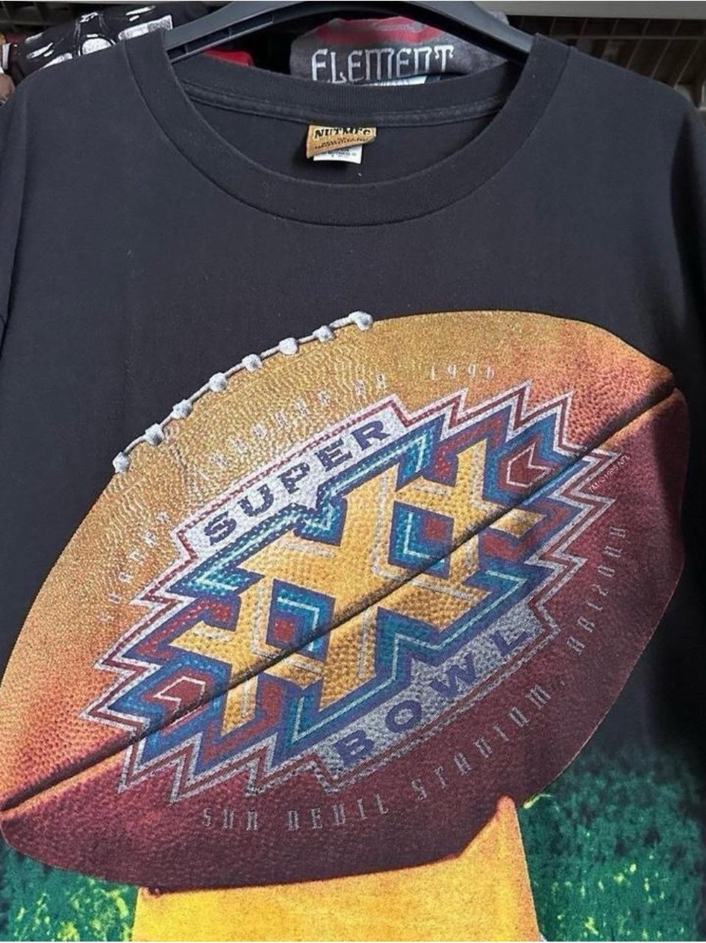 Vintage 1990s Black NFL Super Bowl XXX Graphic Tee men’s XL